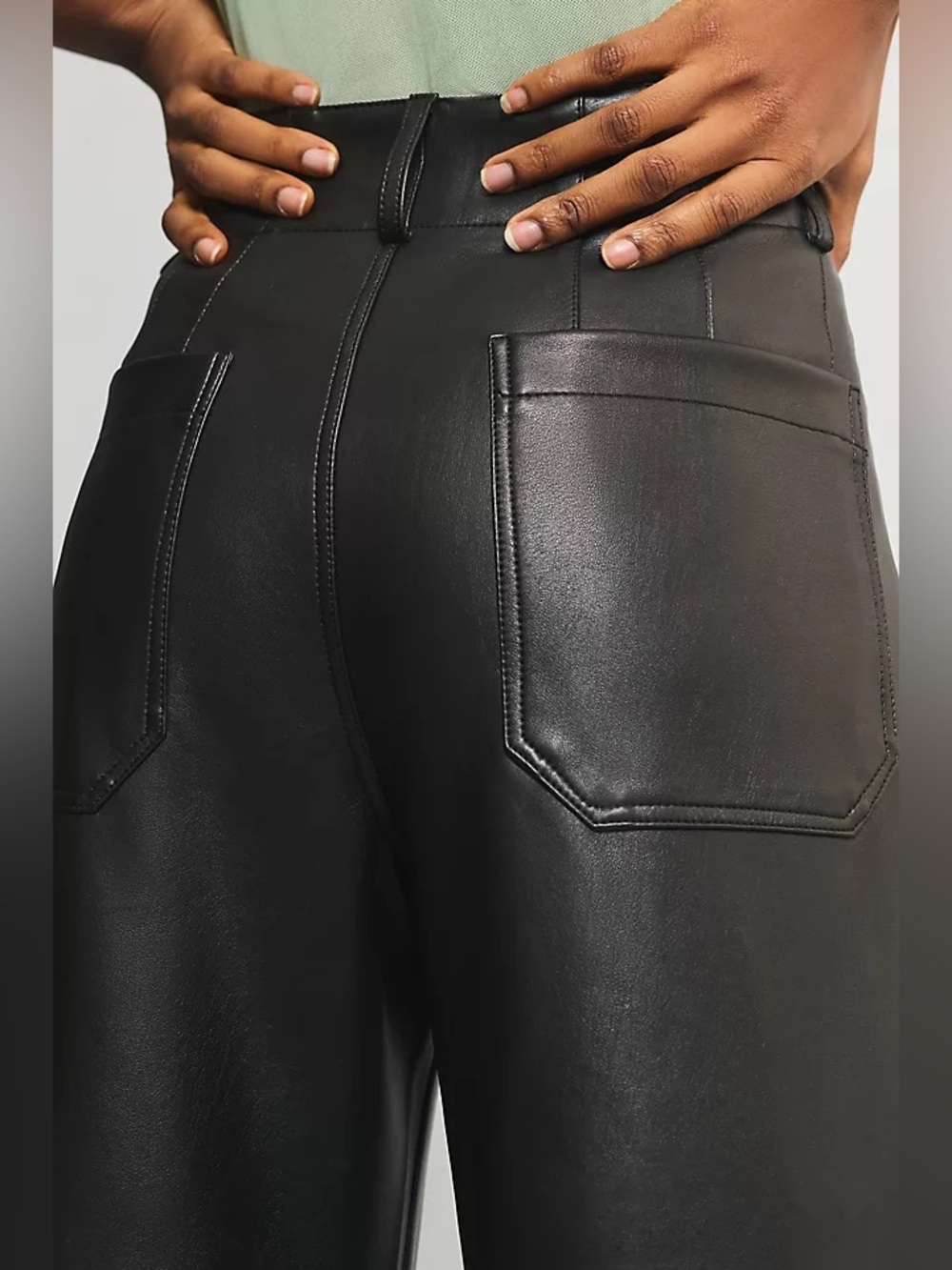 Maeve the collete vegan leather crop | size 27 - Picture 3 of 8